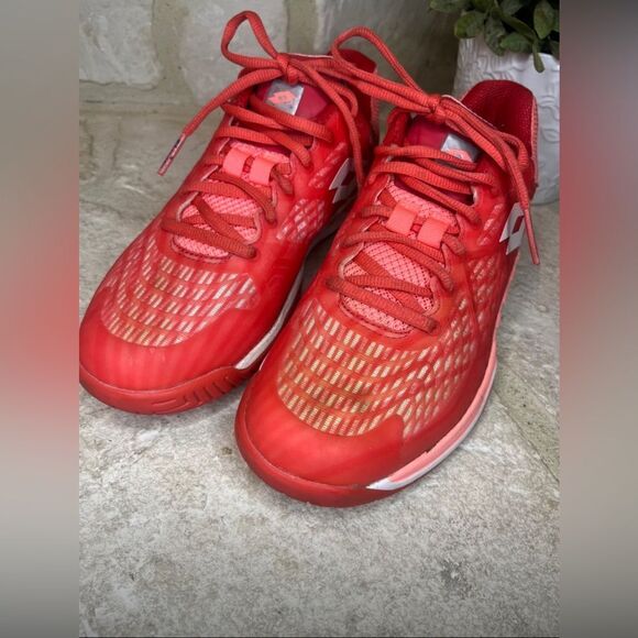 Lotto Mirage 100 Speed Women's
Red Fluo/All White/Vivid Rose sz 8.5 - Picture 3 of 11
